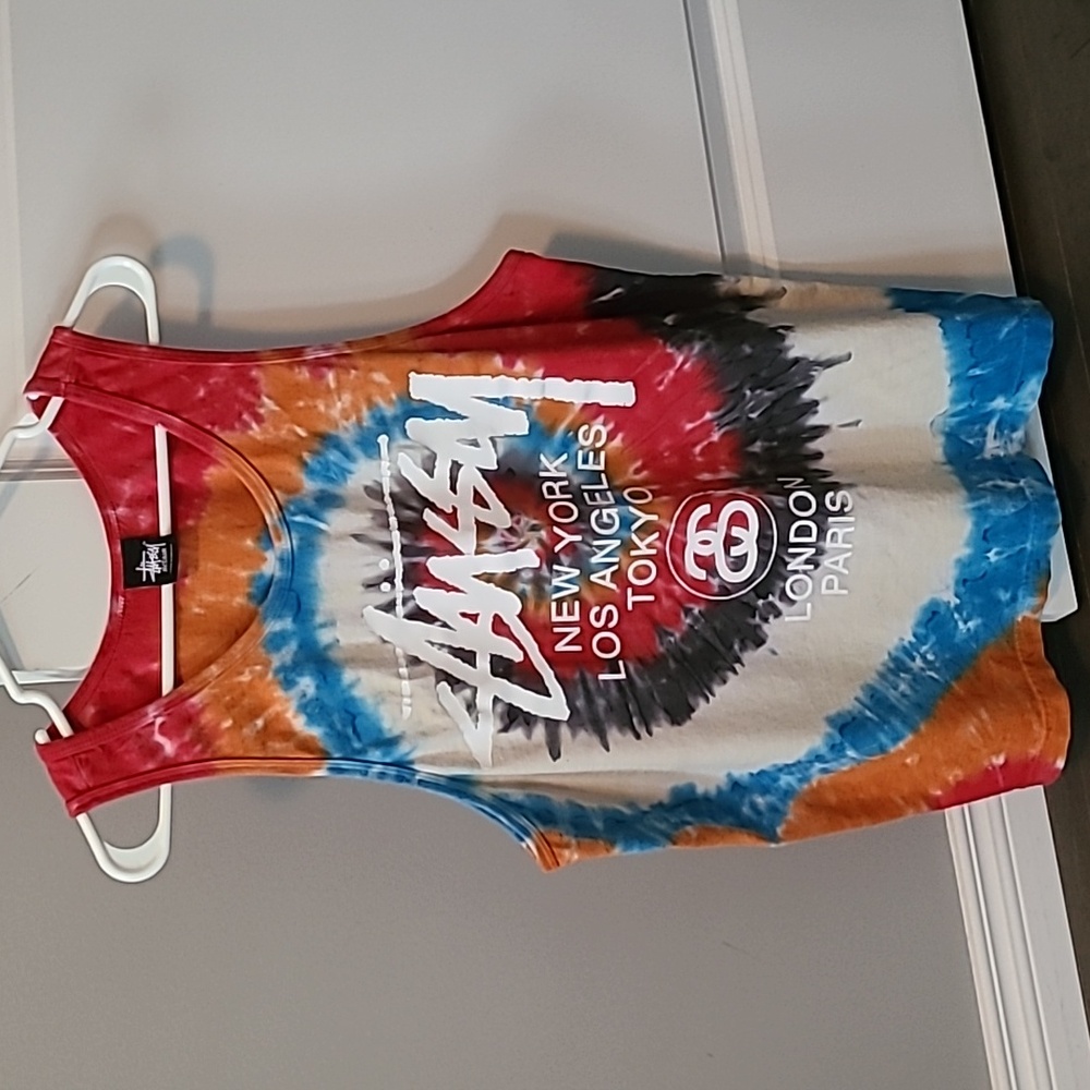 Stussy Tie-Dye Tank Top Size M Medium